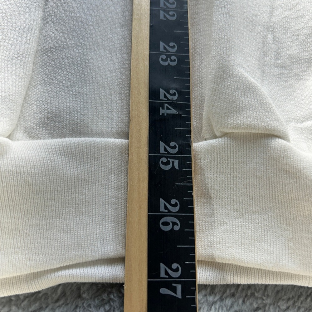 Vintage Fruit of the Loom Sweatshirt White Blank Crewneck USA Made Mens Large - Picture 5 of 9